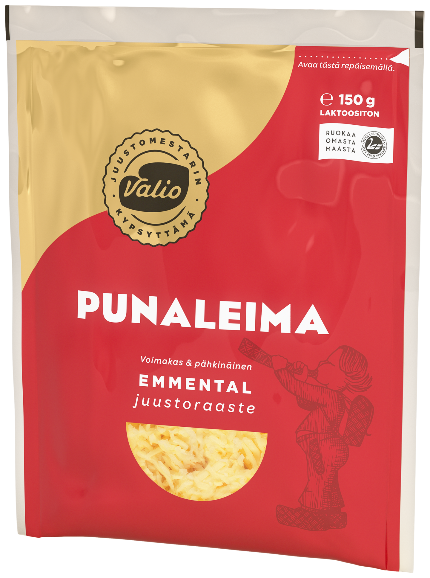 Valio emmental raaste 150g punaleima — HoReCa-tukku Kespro