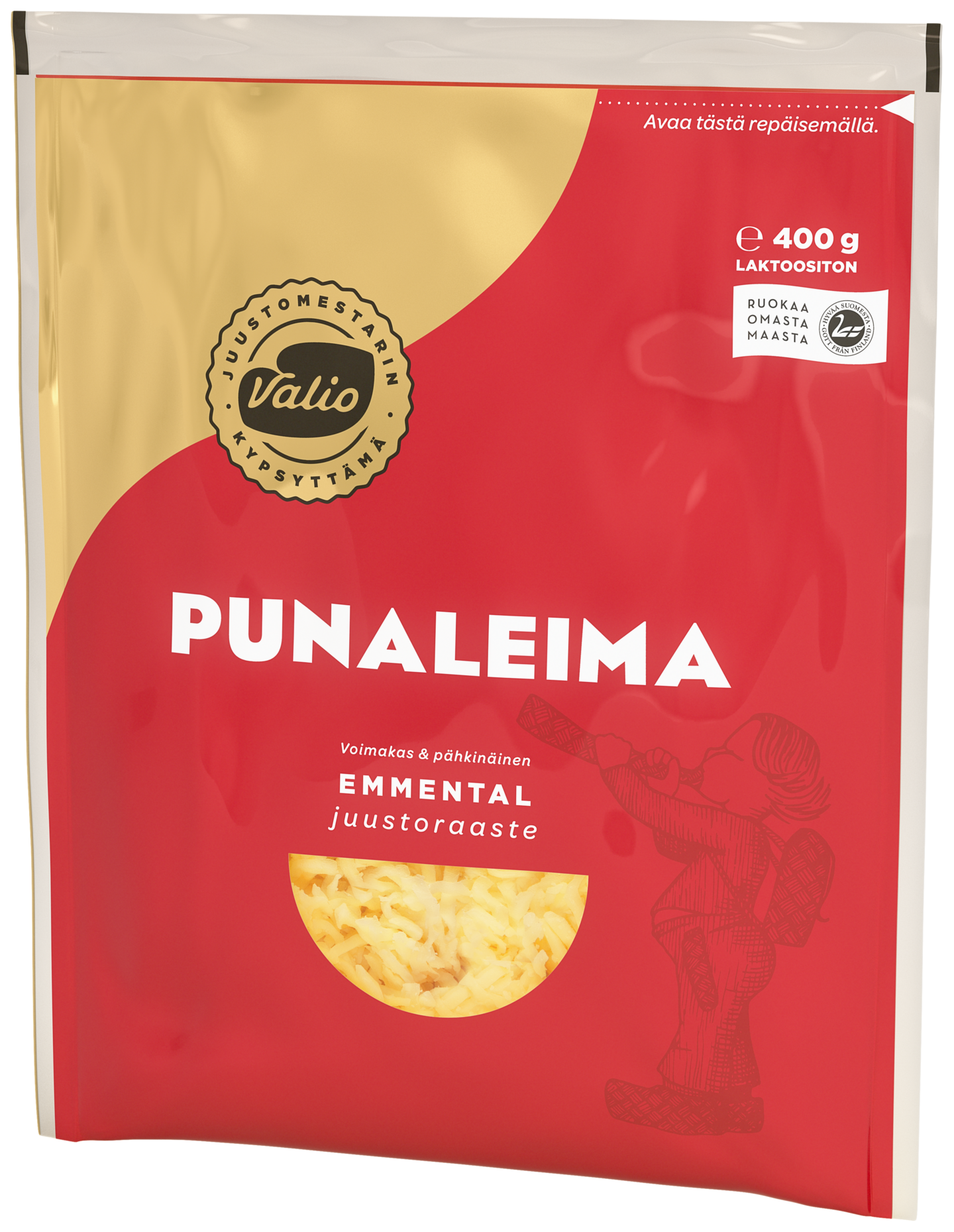 Valio emmentaljuustoraaste 400g punaleima