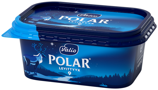 Valio Polar® Levittyvä 9% e400g maustamaton sulatejuusto laktoositon