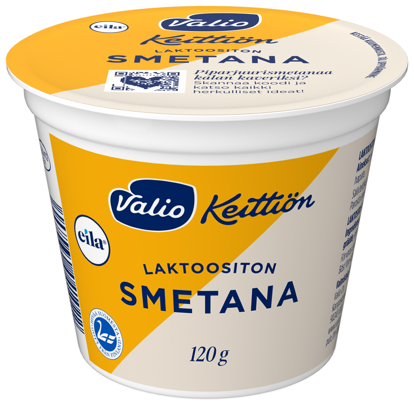 Valio Keittiön smetana 120g laktoositon