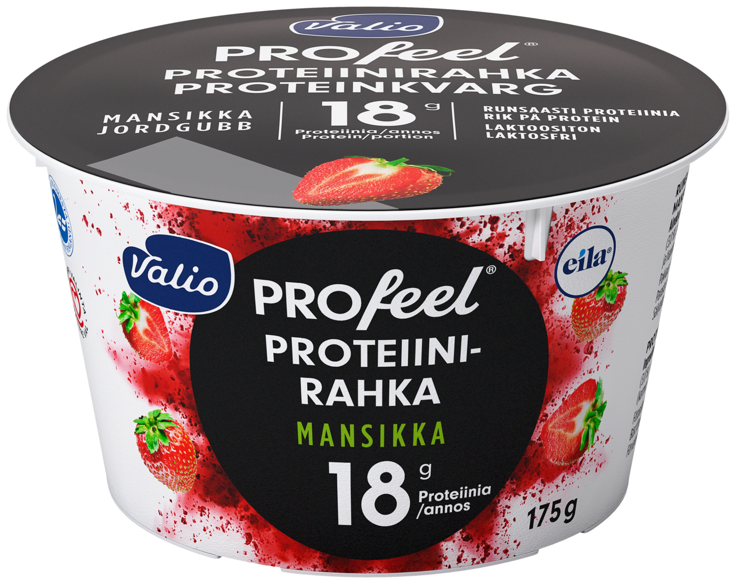 Valio PROfeel® proteiinirahka 175 g mansikka laktoositon