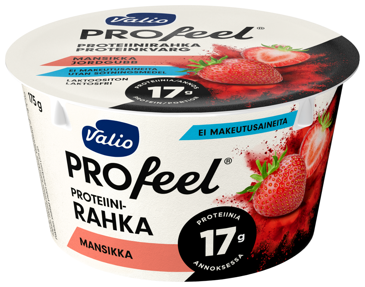 Valio PROfeel® proteiinirahka 175 g mansikka laktoositon