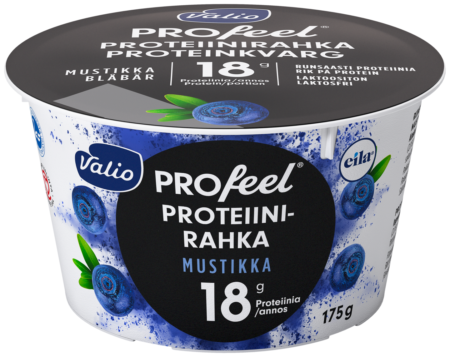 Valio PROfeel® proteiinirahka 175 g mustikka laktoositon