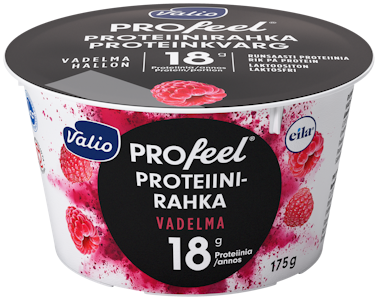 Valio PROfeel proteiinirahka 175 g vadelma laktoositon