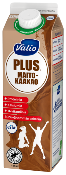 Valio Plus maitokaakaojuoma 1l lakton