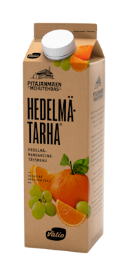 Valio Hedelmätarha appelsiini-mandariini-rypäletäysmehu 1l hedelmälihaa
