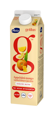 Valio Gefilus samettinen juoma 1l appelsiini-mango laktoositon