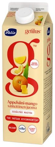 Valio Gefilus samettinen mehu 1l appelsiini-mango laktoositon