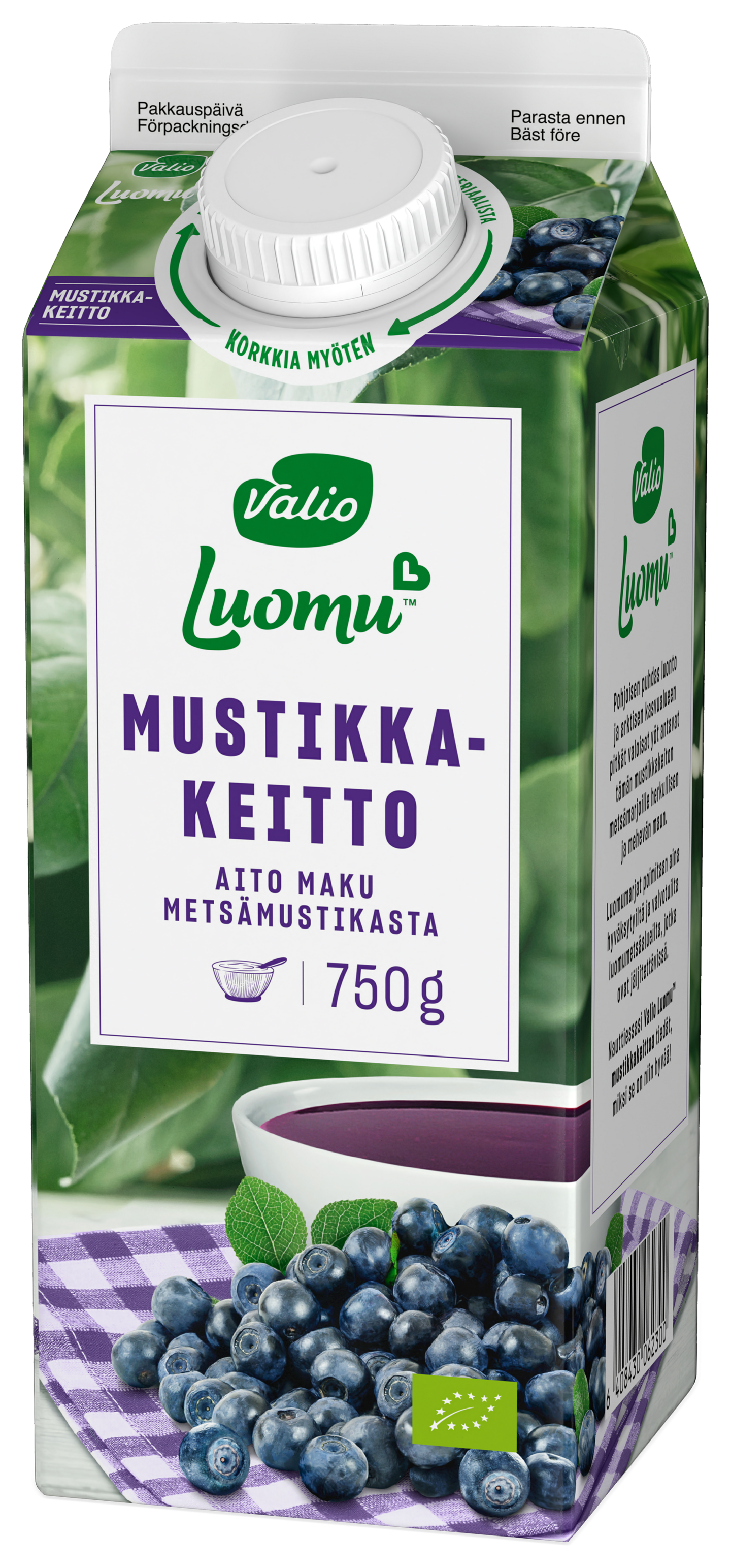 Valio mustikkakeitto 750g luomu