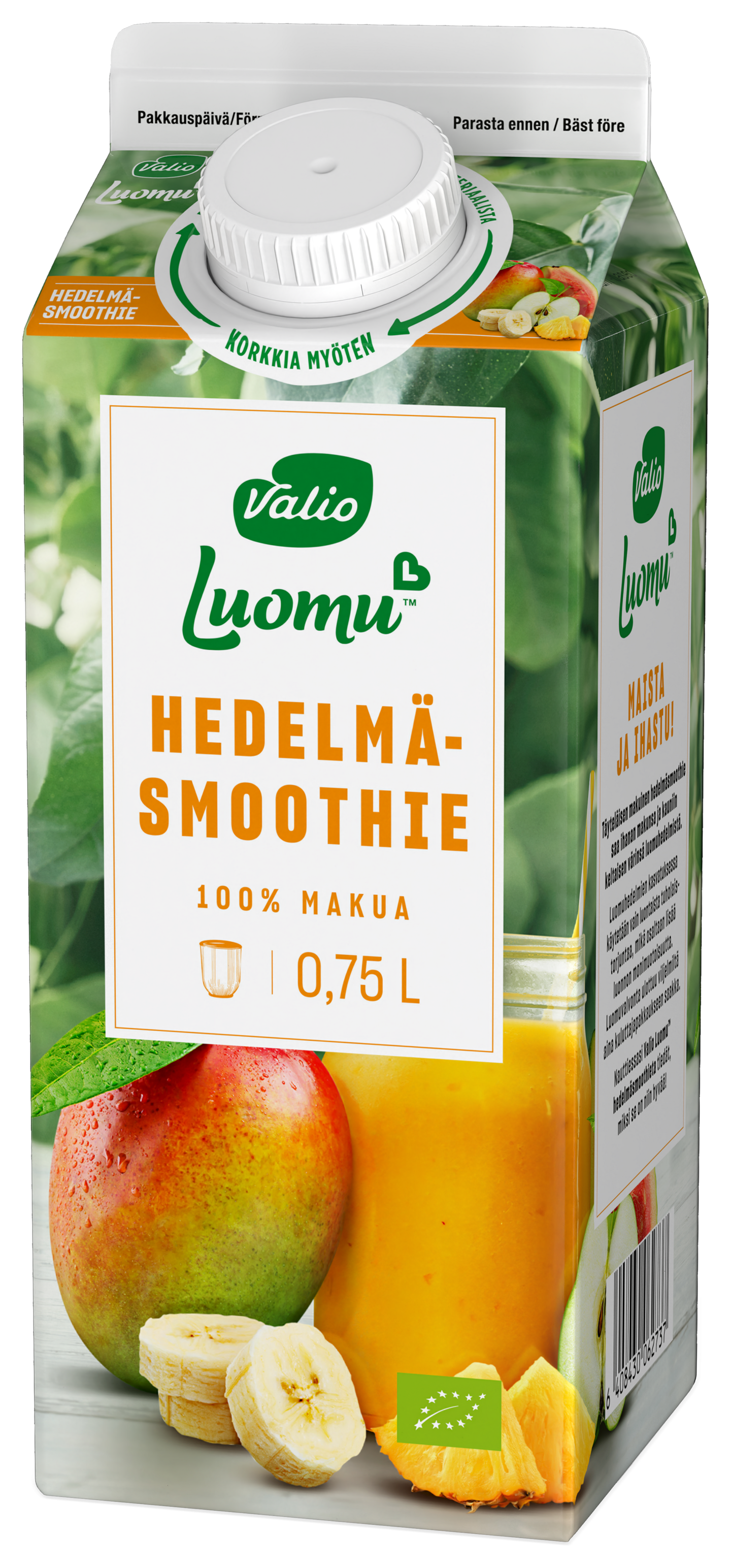 Valio Luomu smoothie 0,75l hedelmä — HoReCa-tukku Kespro