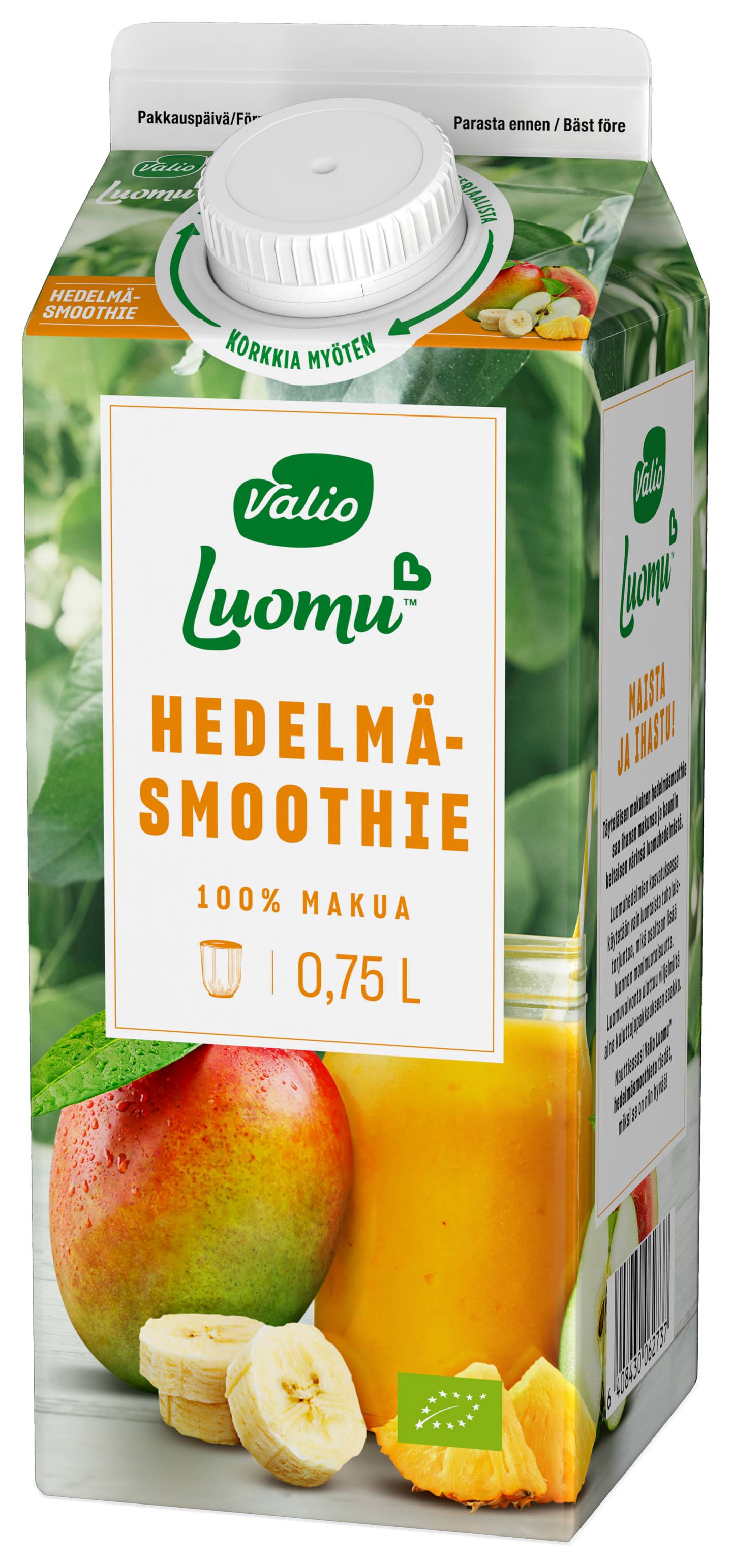 Valio Luomu smoothie 0,75l hedelmä