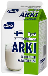 Valio Hyvä suomalainen Arki rasvaton piimä 0,5l laktoositon