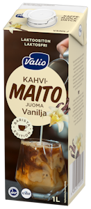 Valio kahvimaitojuoma vanilja 1l laktoositon UHT