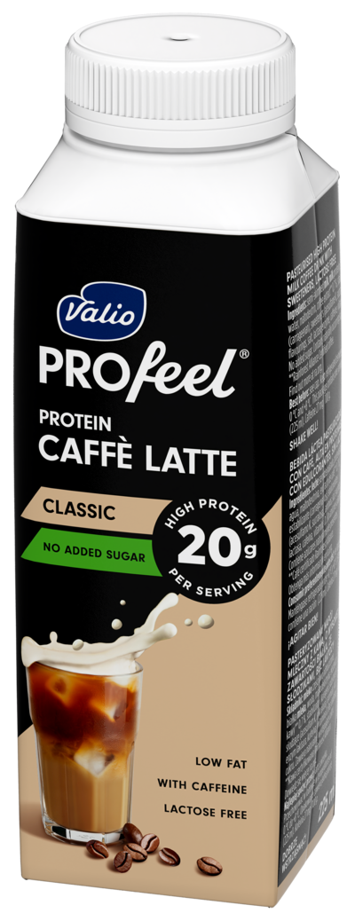 Valio PROfeel protein caffe latte 225ml classic laktoositon