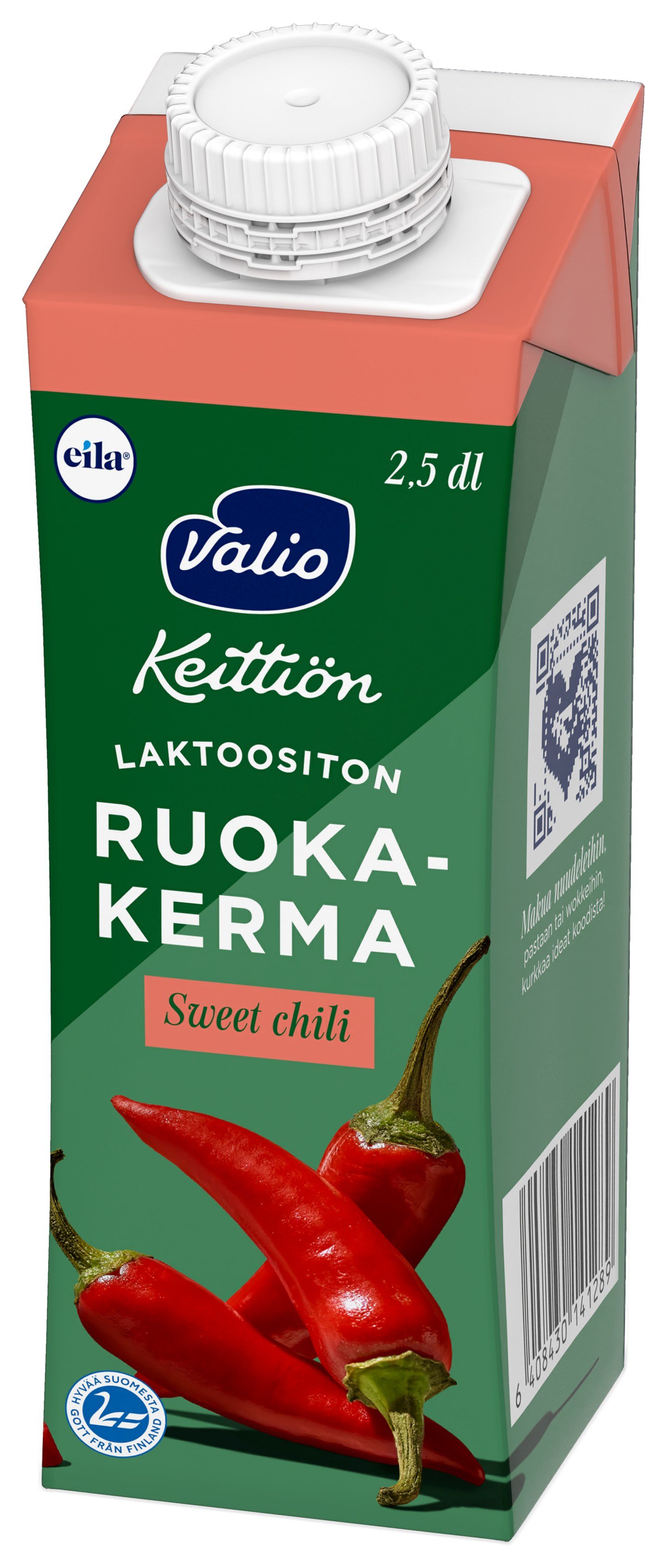 Valio Keittiön maustettu ruokakerma 2,5dl sweet chili laktoositon UHT