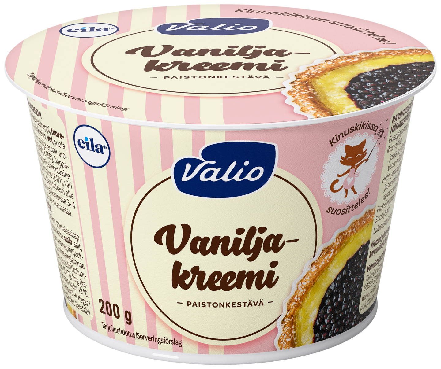 Valio vaniljakreemi 200g laktoositon