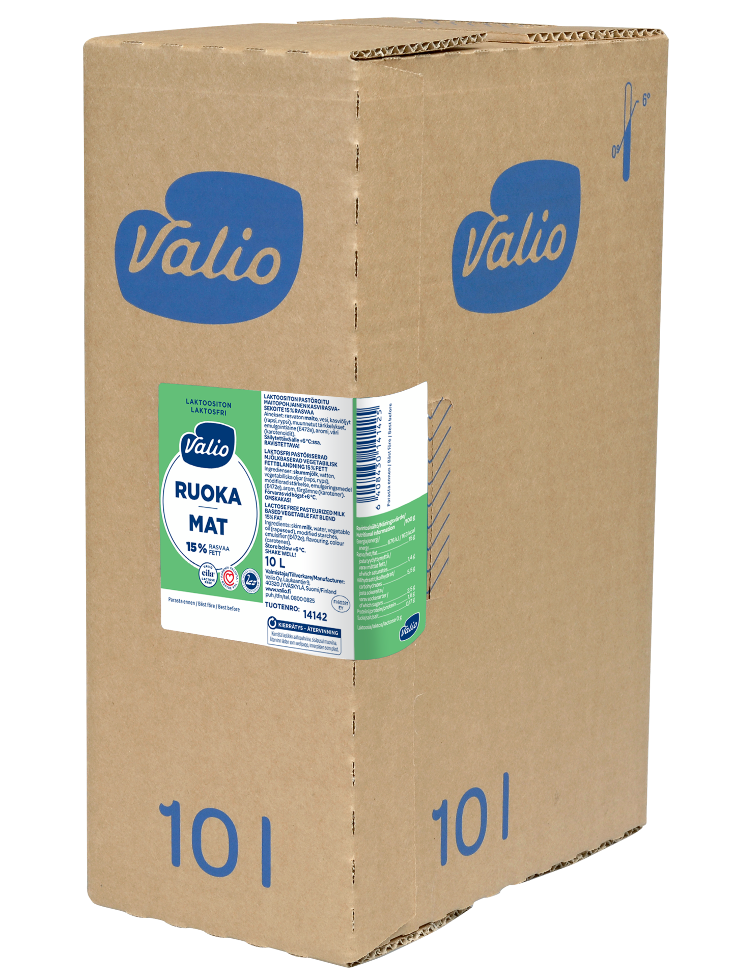 Valio Ruoka 15% 10l laktoositon