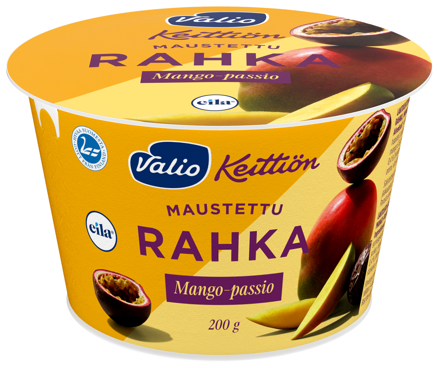 Valio maustettu rahka 200g mango-passio laktoositon