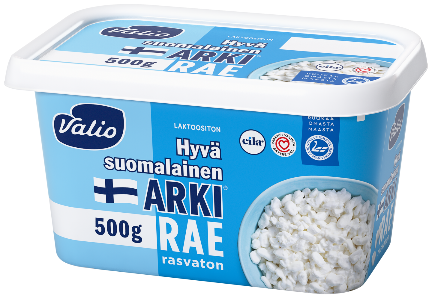 Valio Hyvä suomalainen rasvaton Arkirae 500g laktoositon