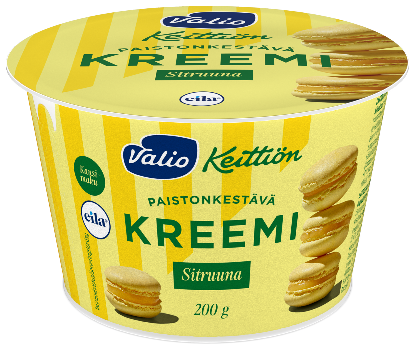 Valio sitruunakreemi 200g laktoositon