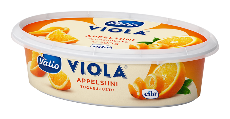 Viola tuorejuusto 200g appelsiini laktoositon