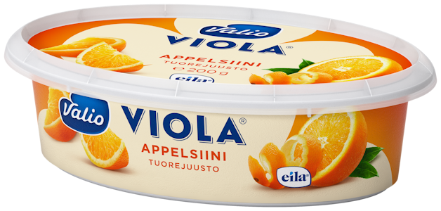 Viola tuorejuusto 200g appelsiini laktoositon