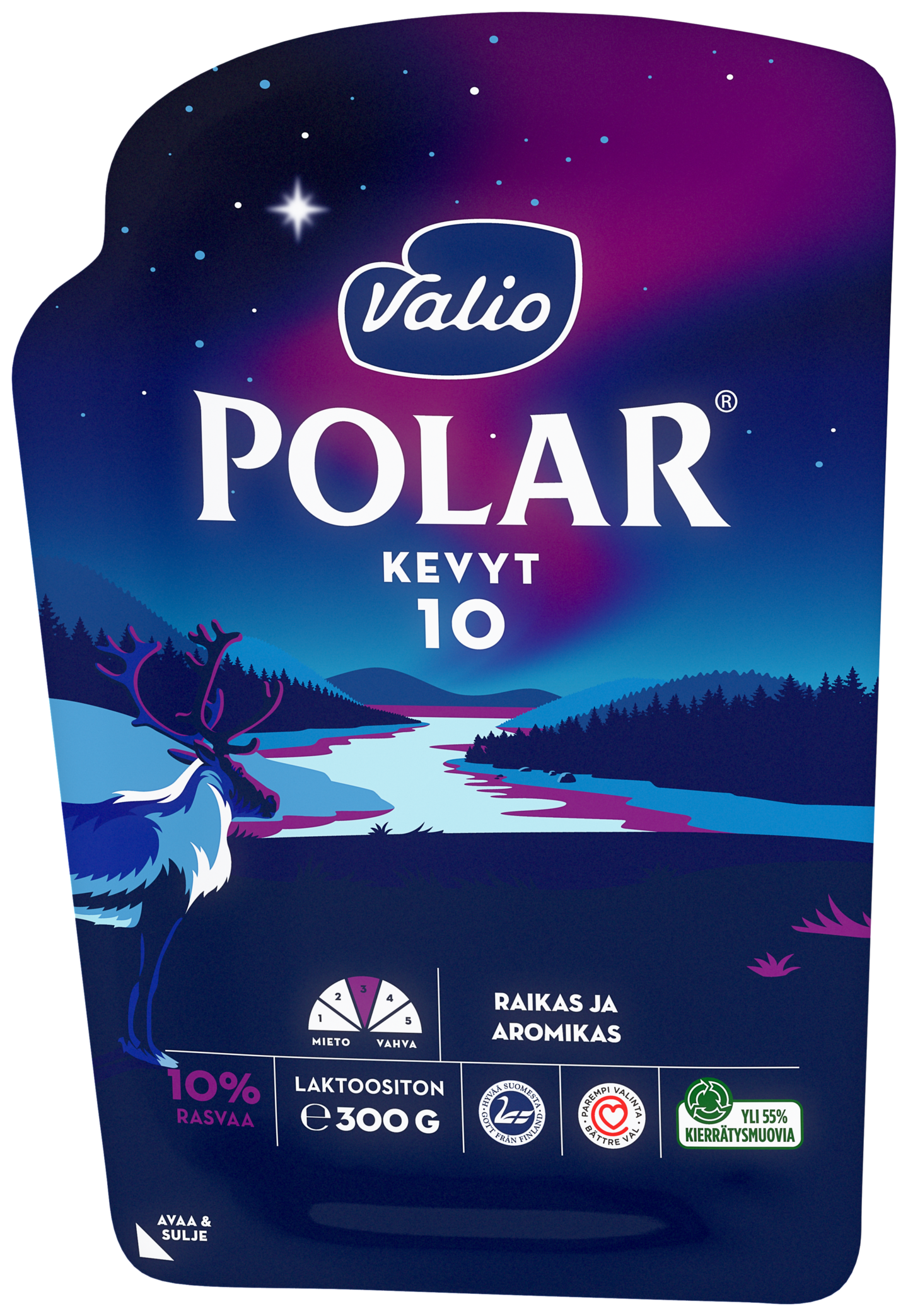Valio Polar® Kevyt 10 % e300 g viipale