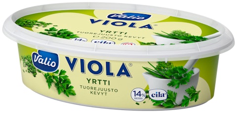 Valio Viola® kevyt 200 g yrtti tuorejuusto laktoositon