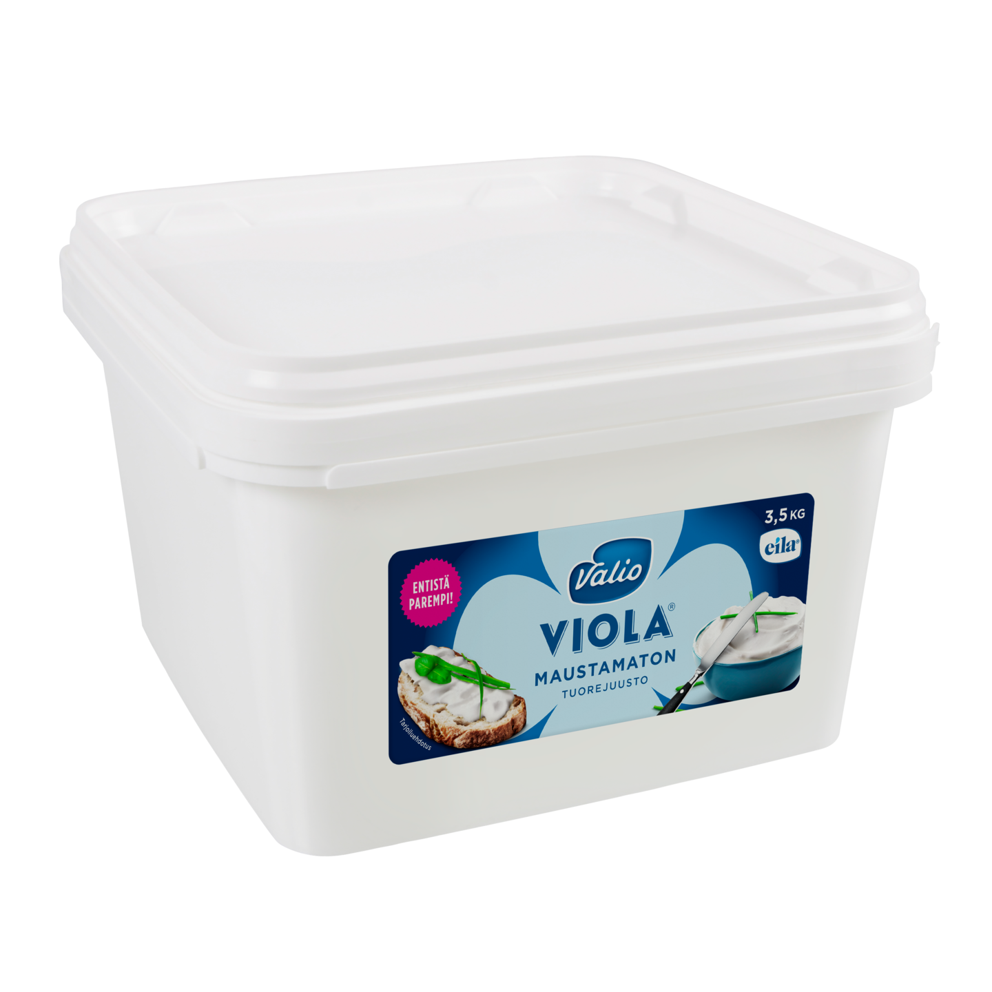 Valio Viola 3,5 kg maustamaton tuorejuusto laktoositon