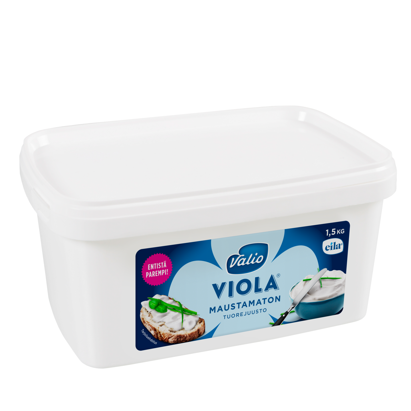 Valio Viola 1,5 kg maustamaton tuorejuusto laktoositon