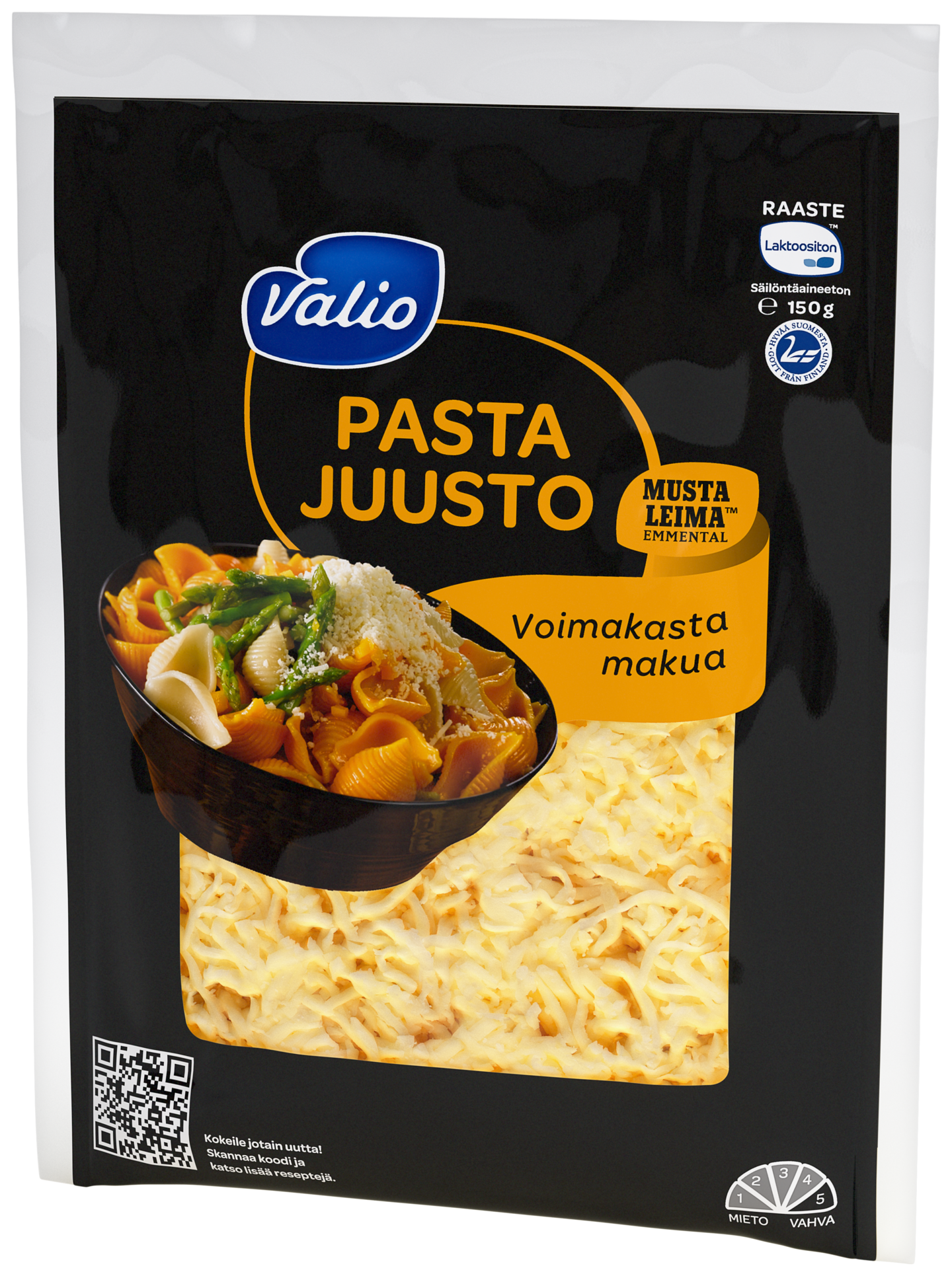 Valio pastajuusto 150 g raaste (Mustaleima™) | K-Ruoka Verkkokauppa