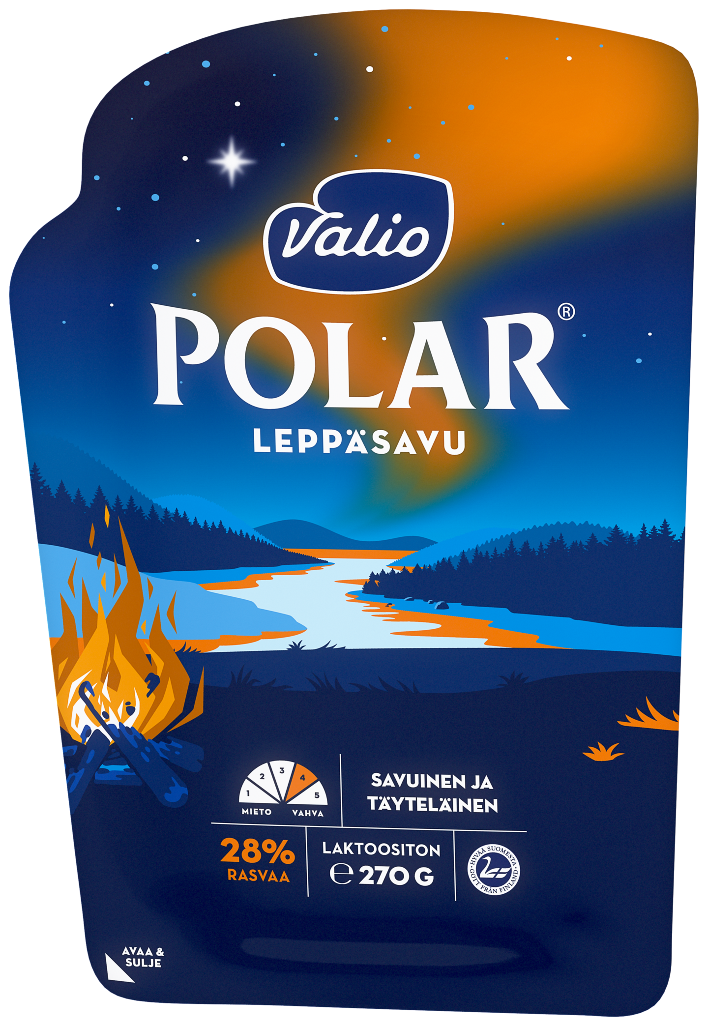 Valio Polar Leppäsavu 270g viipale