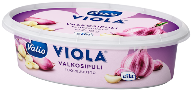 Viola 200g valkosipuli tuorejuusto laktoositon