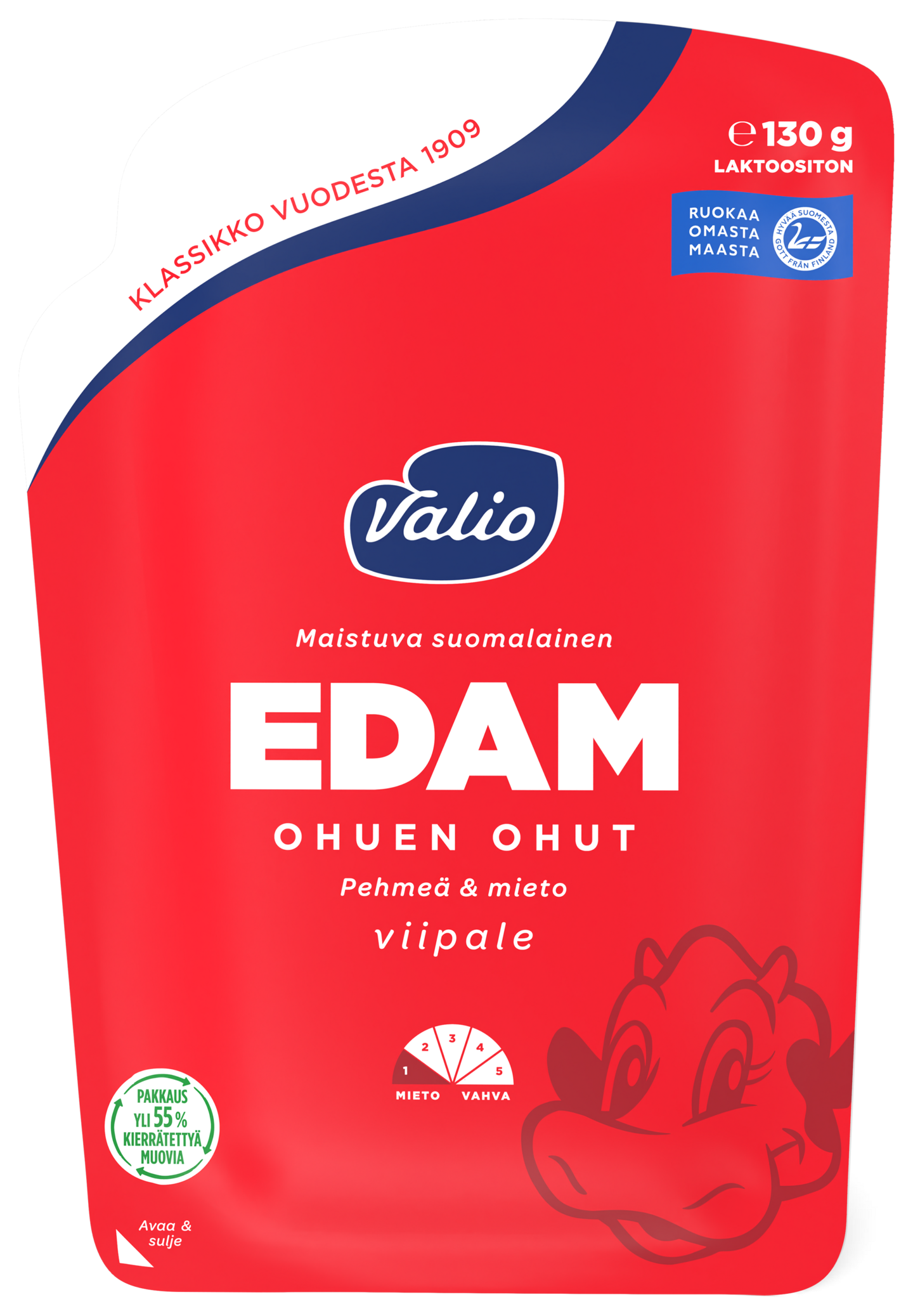 Valio Edam ohuen ohut 130 g viipale