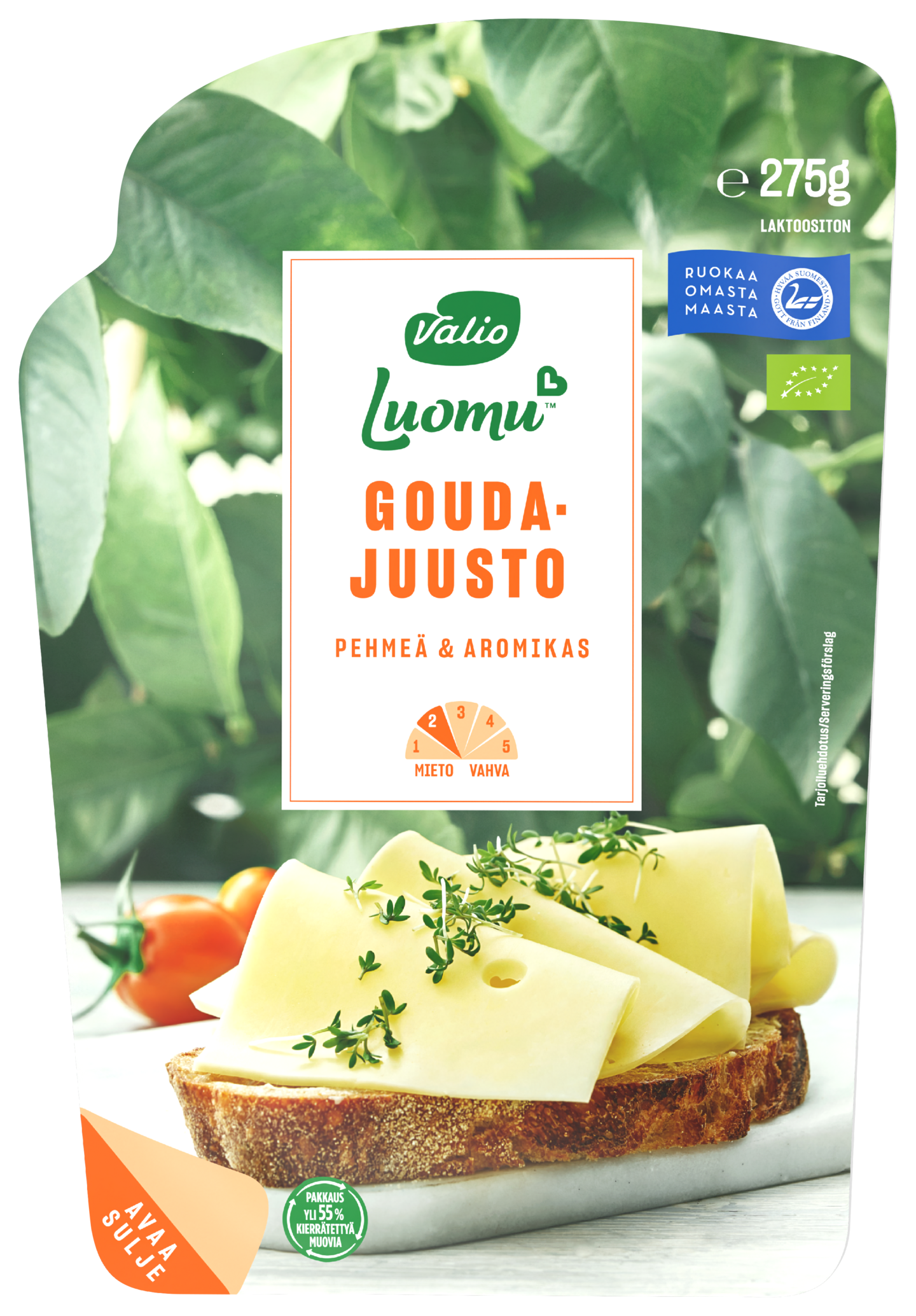 Valio Luomu gouda 275g viipale