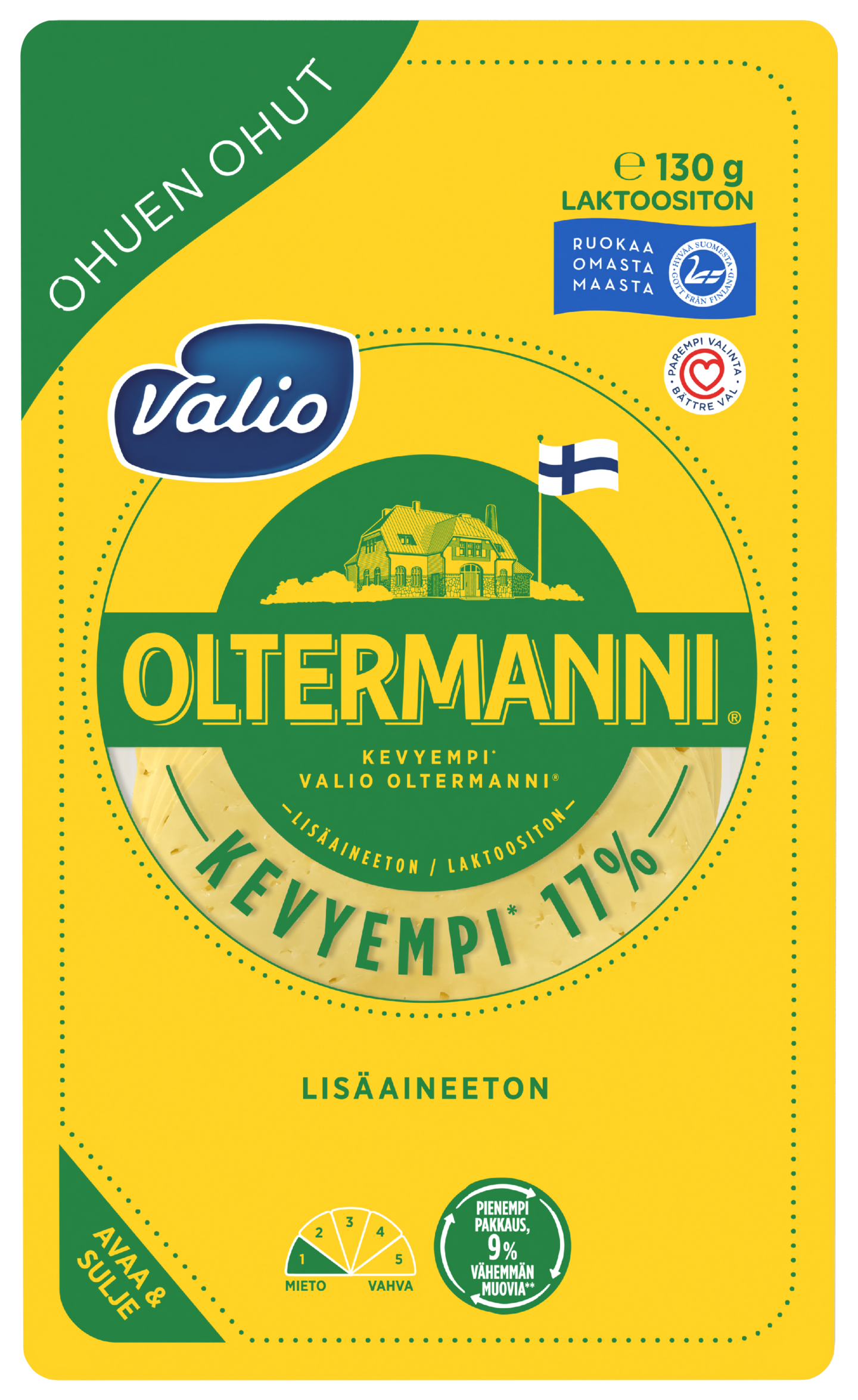 Oltermanni 17% ohuen ohut 130g viipale