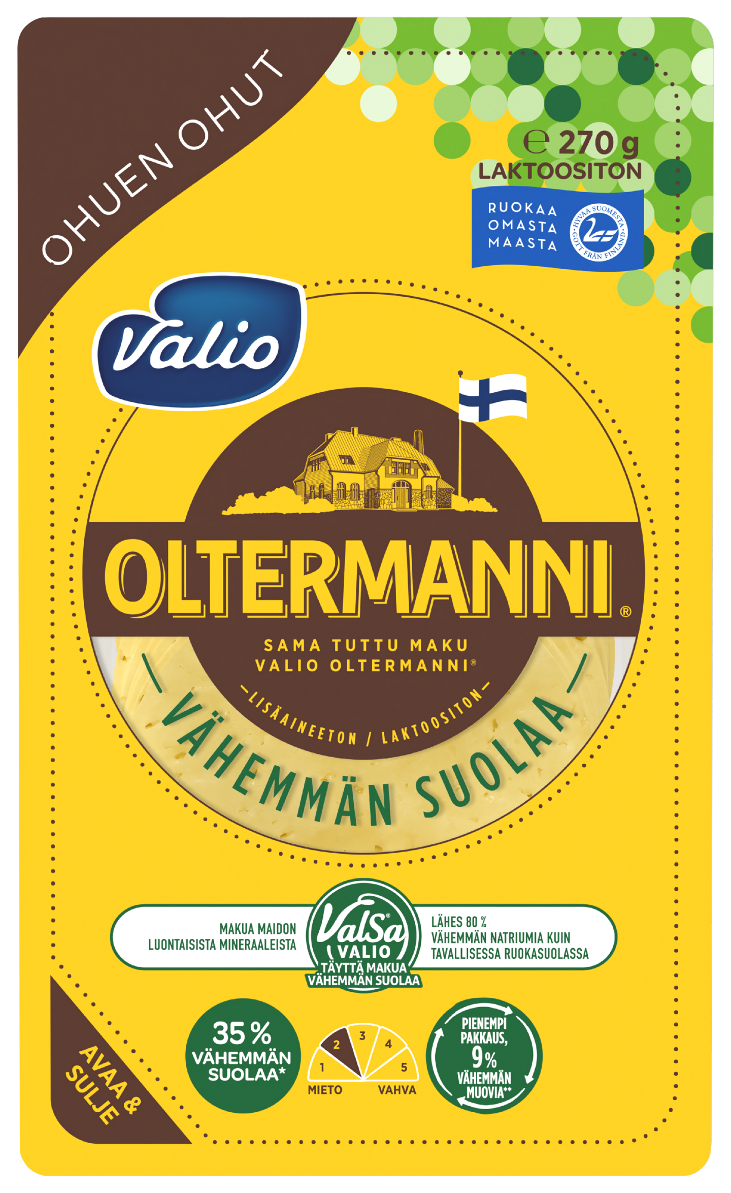 Valio Oltermanni ohuen ohut e270 g viipale ValSa