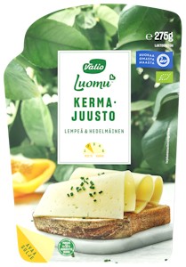 Valio Luomu kermajuusto 275g viipale