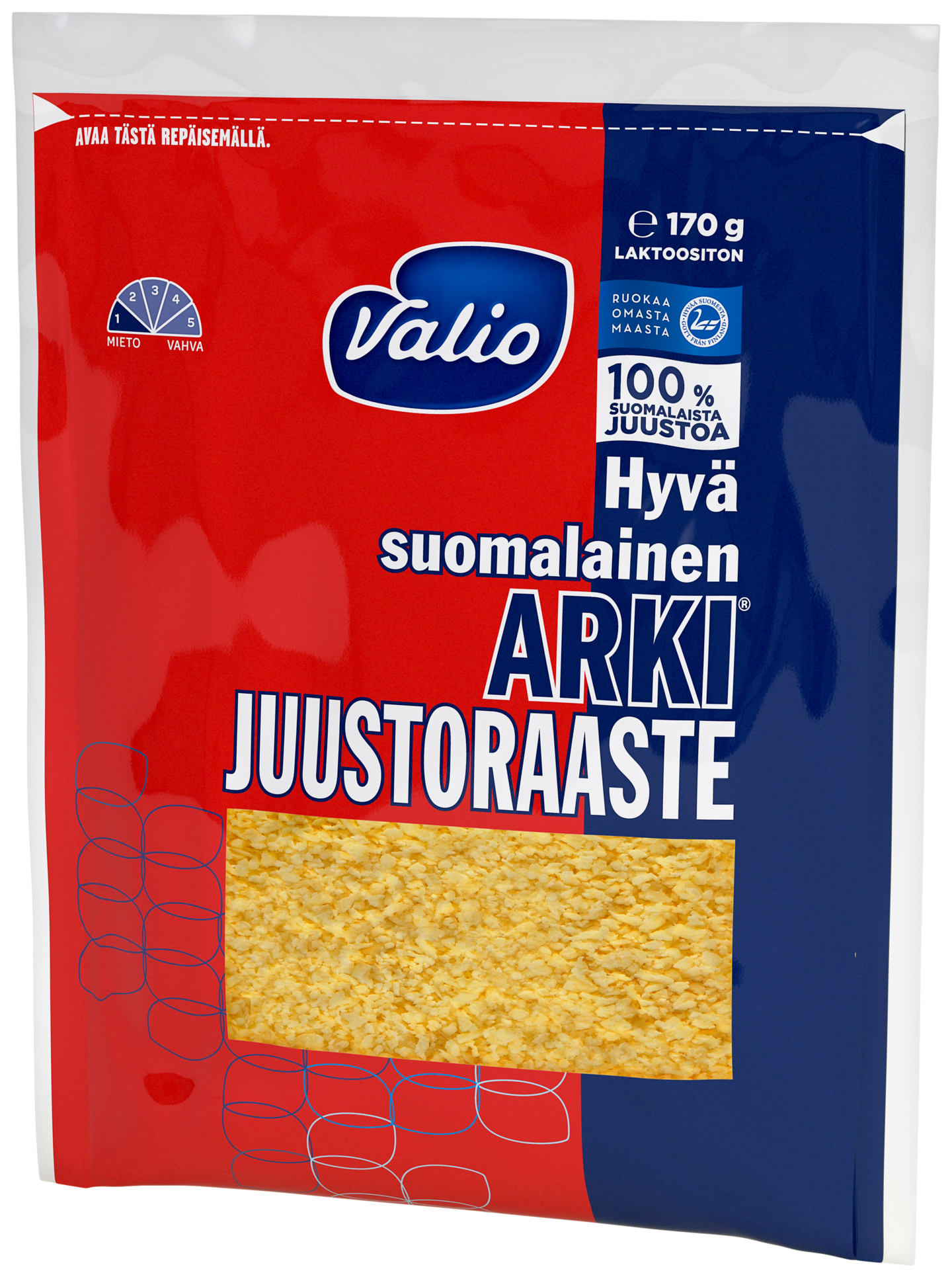 Valio Hyvä suomalainen Arki e170g juustoraaste