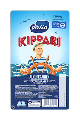 Valio Kippari sulatejuustoviipale 300g savu laktoositon
