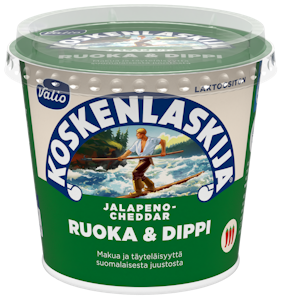 Valio Koskenlaskija Ruoka Dippi e250g jalopeno-cheddar laktoositon