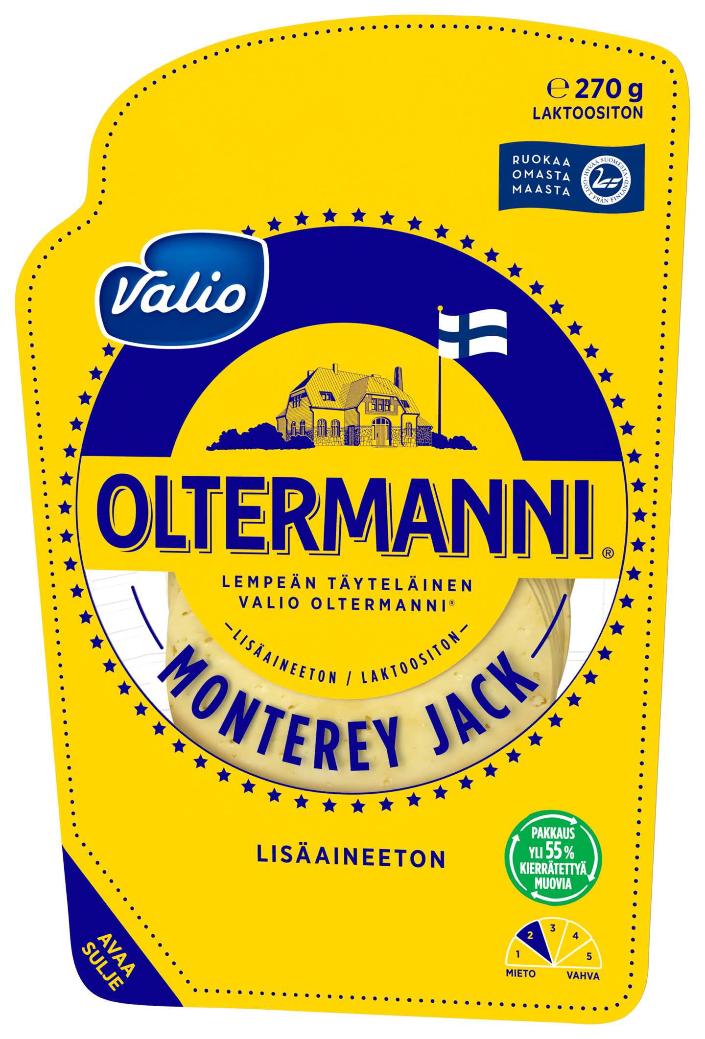 Valio Oltermanni® Monterey Jack e270g viipale