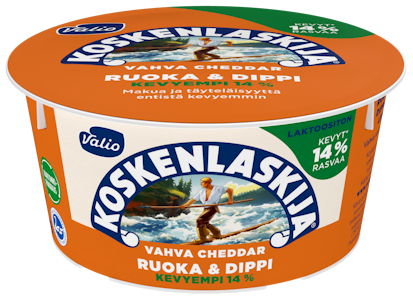 Koskenlaskija Ruoka&Dippi vahava cheddar 125g laktoositon