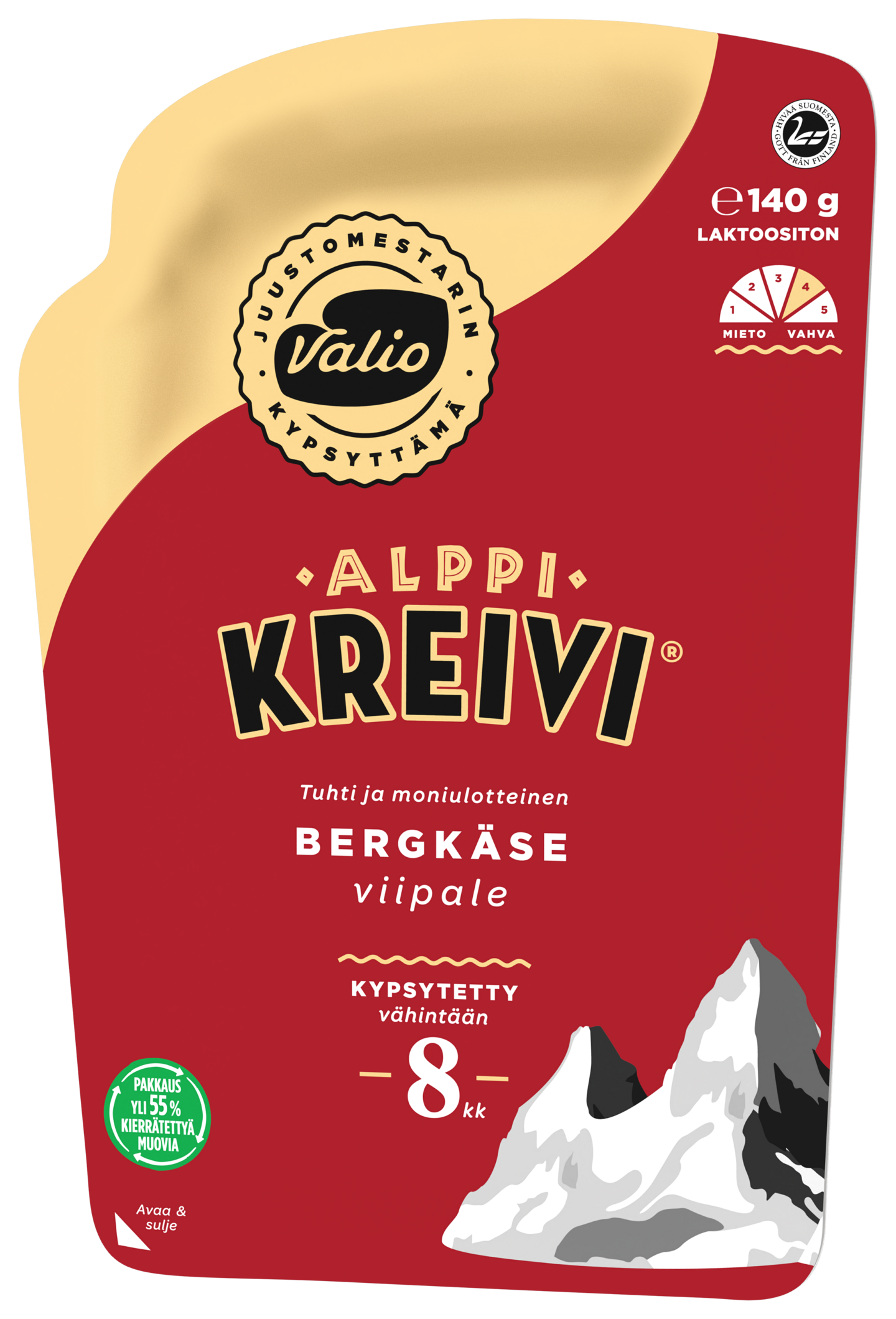 Valio Alppi Kreivi 140g viipale