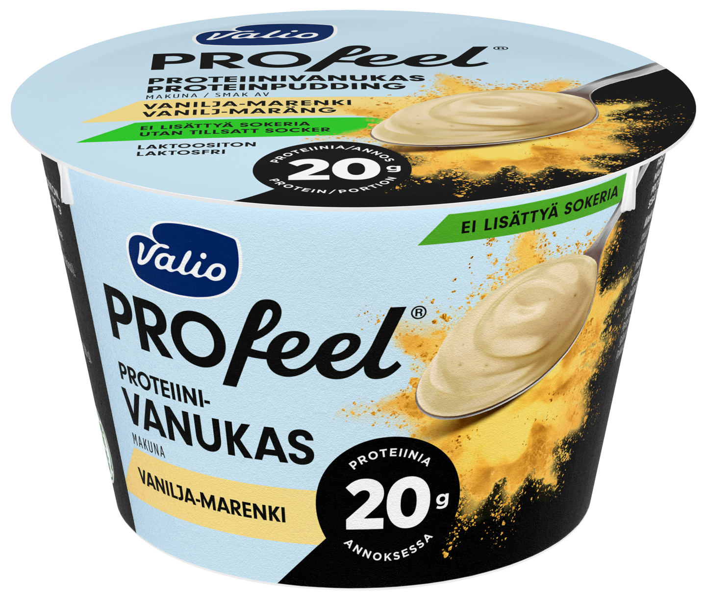 Valio PROfeel proteiinivanukas 180g vanilja-marenki laktoositon