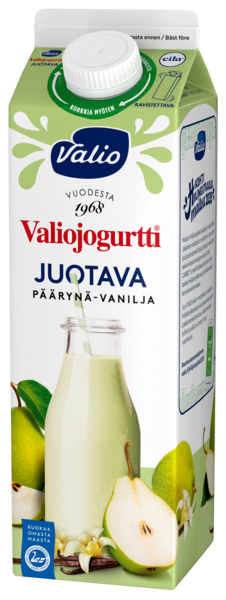 Valiojogurtti juotava 0,95l päärynä-vanilja laktoositon