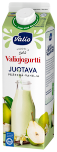 Valiojogurtti juotava 0,95l päärynä-vanilja laktoositon