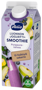 Valio Luonnonjogurtti+ smoothie 0,75l purppurataivas ei lisättyä sokeria, laktoositon