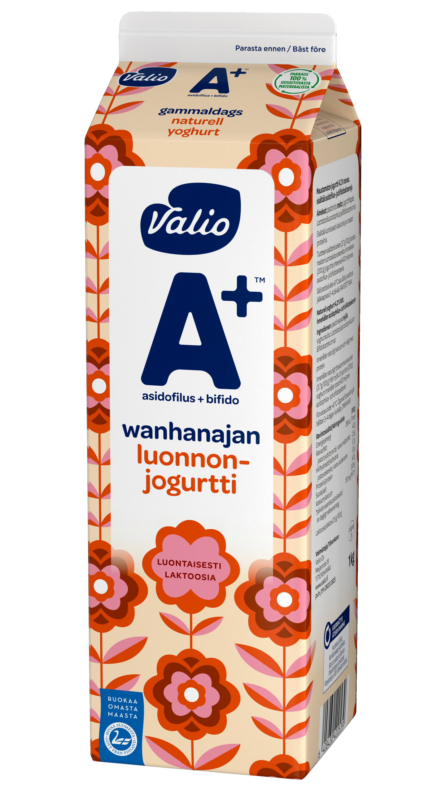 Valio A+ wanhanajan luonnonjogurtti 1kg