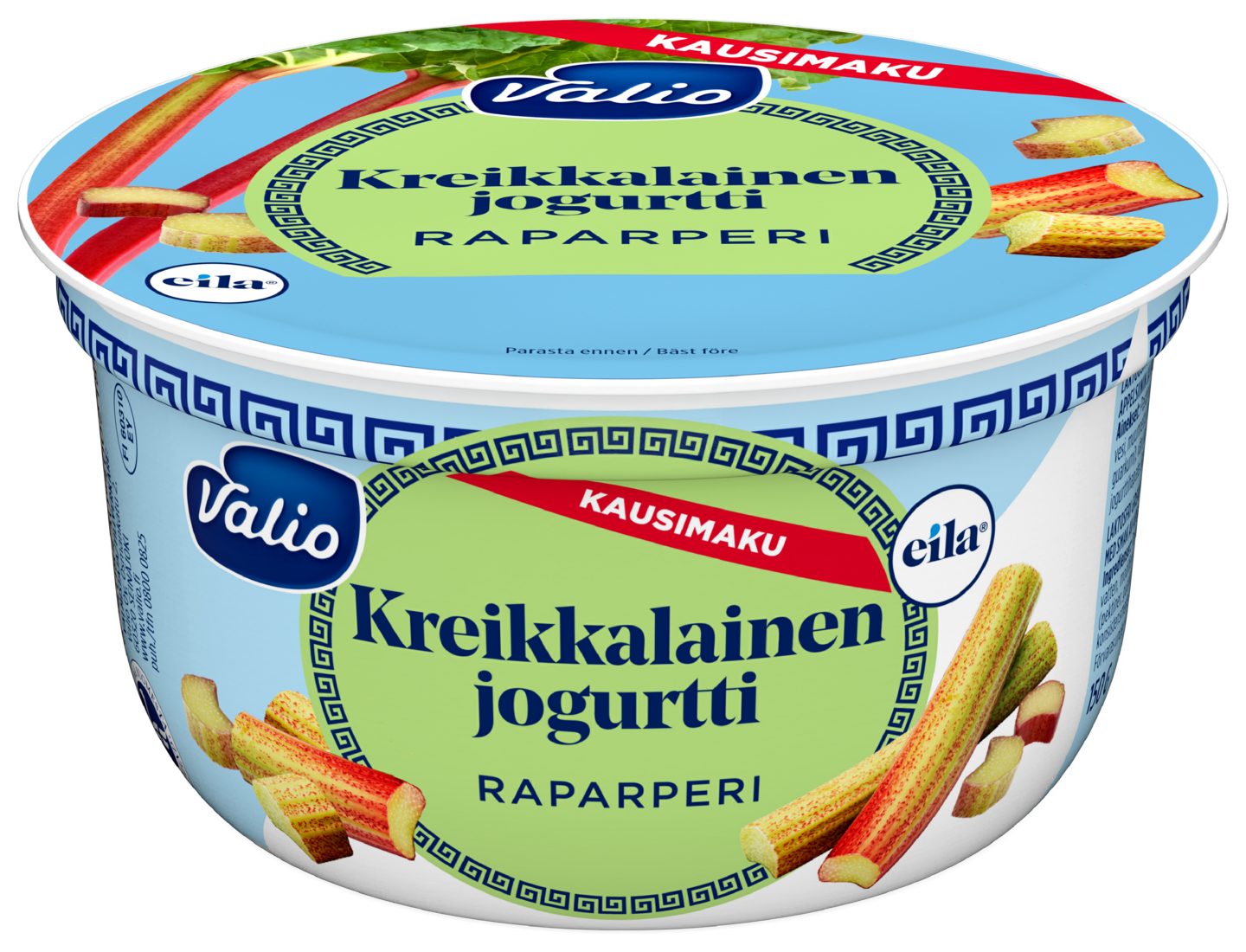 Valio kreikkalainen jogurtti 150g raparperi laktoositon